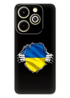 Чехол на Infinix Hot 40i для сильного духом народа Украины