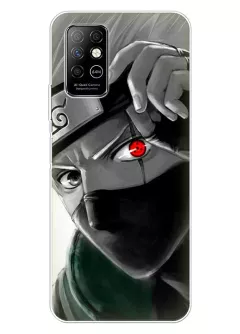 Чехол для Infinix Note 8 из силикона - Наруто Какаси Хатакэ