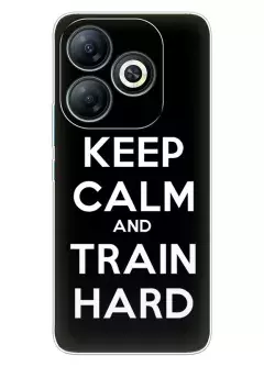 Infinix Smart 8 спортивный защитный чехол - Keep Calm and Train Hard