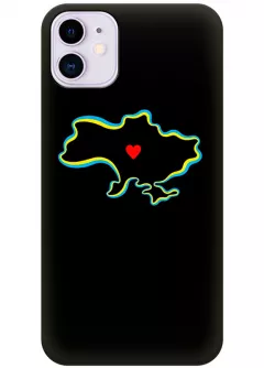 Чехол на iPhone 11 для патриотов Украины - Love Ukraine