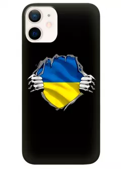 Чехол на iPhone 12 Mini для сильного духом народа Украины