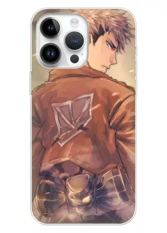 iPhone 15 Pro чехол - Атака на титанов Attack on Titan Жан Кирштайн крупным планом