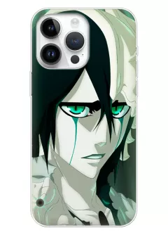 iPhone 15 Pro чехол - Блич Bleach взгляд Улькиорра Сифер крупным планом