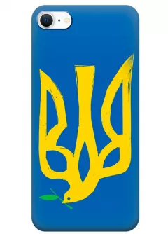 Чехол на iPhone 8 с сильным и добрым гербом Украины в виде ласточки