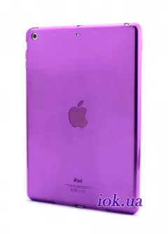 Прозрачный силиконовый чехол для iPad Air, фиолетовый