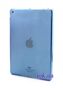 Прозрачный силиконовый чехол для iPad Air, голубой