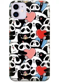 Чехол для iPhone 11 - Милые панды