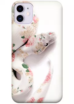 Чехол для iPhone 11 - Цветочная змея