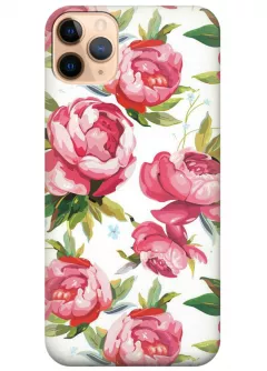 Чехол для iPhone 11 Pro Max - Розовые пионы