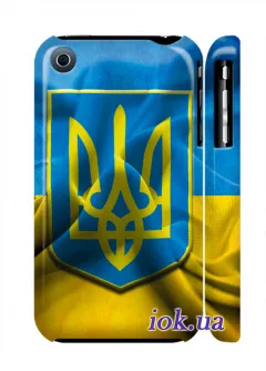 Чехол для iPhone 3Gs - Флаг и Герб Украины