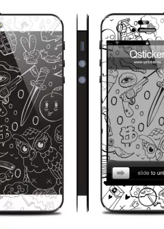 Винил под iPhone 5 - Danger Doodle Art