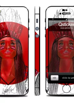 Винил под iPhone 5 - Danger Red Girl