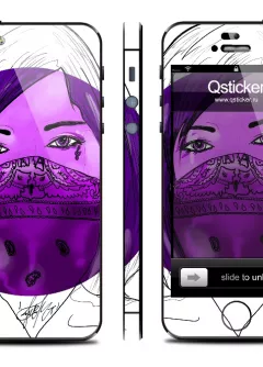 Винил под iPhone 5 - Danger Violet Girl