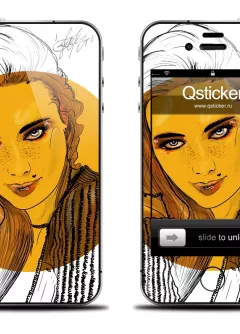 Винил под iPhone 5 - Danger Yellow Girl