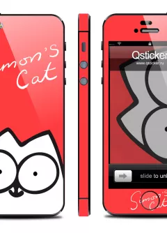 Винил для iPhone 5 - дизайн Simon's Cat