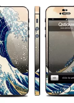 Винил Qstcker на iPhone 5 - Wave
