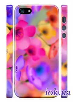 Романтичный чехол с цветами для iPhone 5/5S