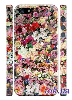 Цветочный чехол для iPhone 5/5S