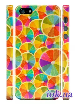 Чехол с разноцветным лимоном для iPhone 5/5S