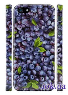 Чехол на iPhone 5/5S - Синие ягодки