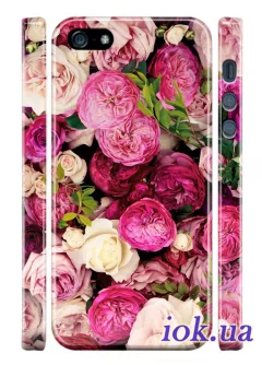 Чехол на iPhone 5/5S - Цветочная романтика