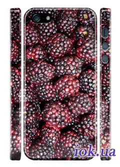Чехол на iPhone 5/5S - Черная ягода
