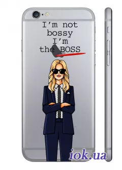 Прозрачный чехол для iPhone 6/6S Plus - I'm the Boss