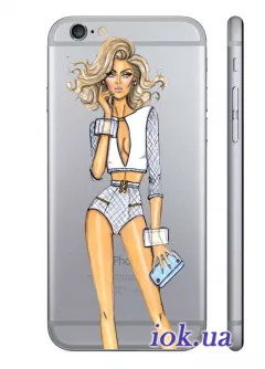 Прозрачный чехол для iPhone 6/6S Plus - Девушка мечты
