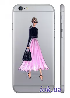 Прозрачный чехол для iPhone 6/6S Plus - Модная