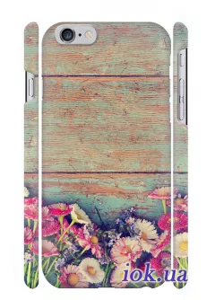 Чехол под дерево с цветами для iPhone 6/6S Plus