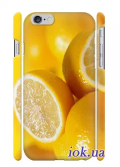Желтый чехол с лимонами для iPhone 6/6S Plus