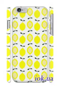 Белый чехол для iPhone 6/6S Plus с лимонами