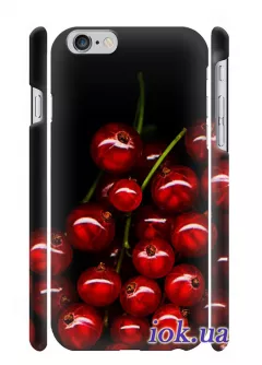 Черный чехол для iPhone 6/6S Plus с ягодами