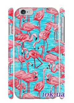 Чехол с фламинго для iPhone 6/6S