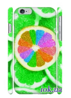 Чехол с цветным лимоном для iPhone 6/6S