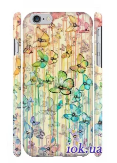 Чехол с яркими бабочками для iPhone 6/6S