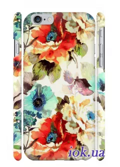 Романтичный чехол с цветами для iPhone 6/6S