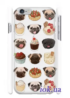 Чехол с тортом и собакой для iPhone 6/6S Plus
