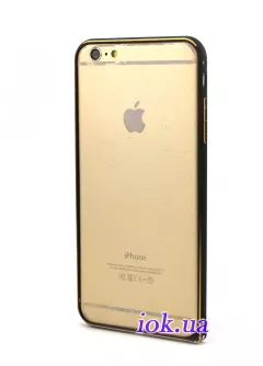 Алюминиевый тонкий бампер для iPhone 6 Plus, черный