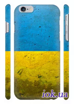 Чехол на iPhone 6 Plus - Украинский флаг