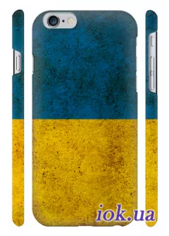 Айфон 6 Плюс чехол с дизайнерским флагом Украины