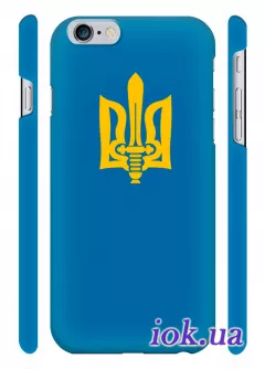 Чехол на Айфон 6 Плюс - Дизайнерский герб Украины