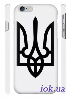 Айфон 6 Плюс чехол с строгим гербом Украины