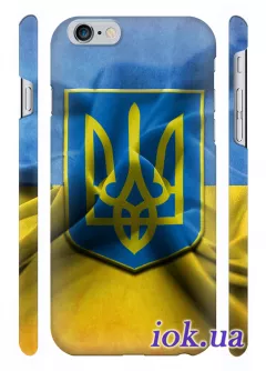 Чехол для iPhone 6 Plus - Флаг Украины на ветру