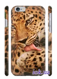 Чехол для iPhone 6 Plus - Леопард чистюля