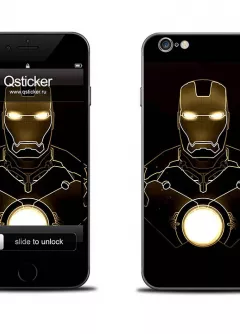 Наклейка на iPhone 6 - Железный человек 