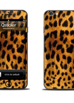 Наклейка на iPhone 6 - Леопардовый раскрас