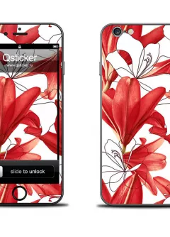 Наклейка на iPhone 6 - Marimekko лилии