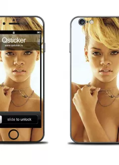 Наклейка на iPhone 6 - Rihanna
