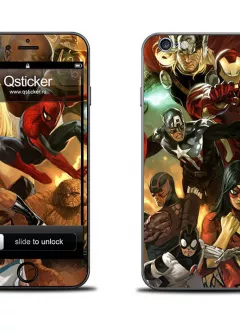 Наклейка на iPhone 6 - Супергерои